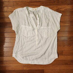 Cloth And Stone Cream Short Sleeve Top